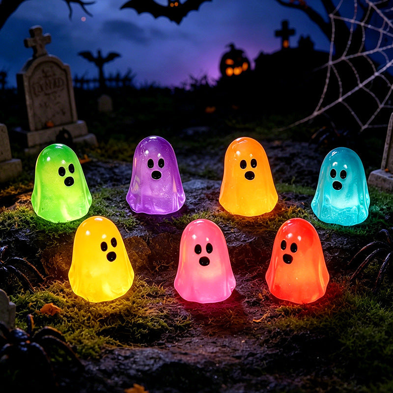 Halloween Decorative Creative Glowing Small Ghost Ornament.
