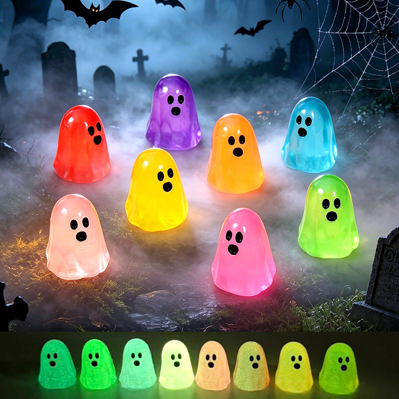 Halloween Decorative Creative Glowing Small Ghost Ornament.