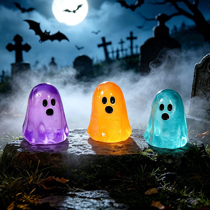 Halloween Decorative Creative Glowing Small Ghost Ornament.